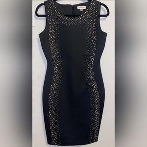 Calvin Klein Little Black Dress with Stud detail
